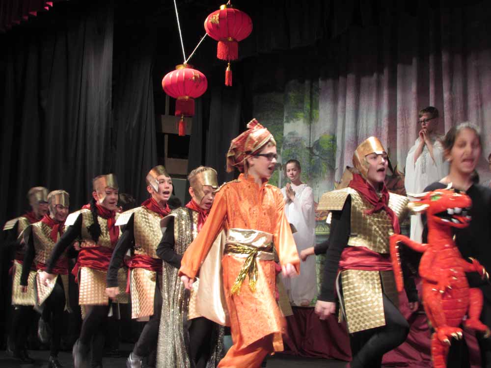Year 6 Production of 'Mulan', March 2016